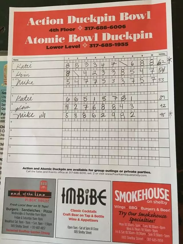 Atomic Bowl Duckpin
