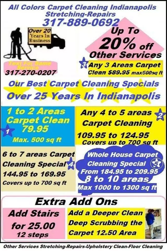 All Colors Carpet Cleaning Indianapolis Stretching-Repairs