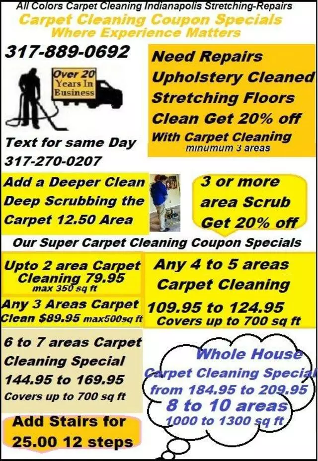 All Colors Carpet Cleaning Indianapolis Stretching-Repairs