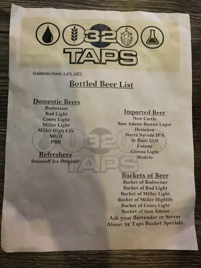 32 Taps