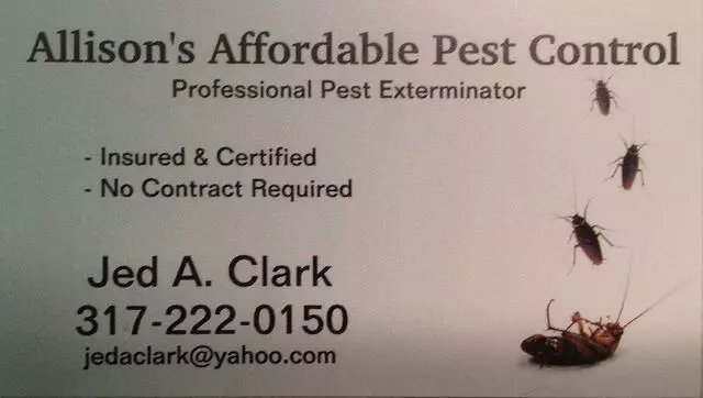 Allison’s Affordable Pest Control